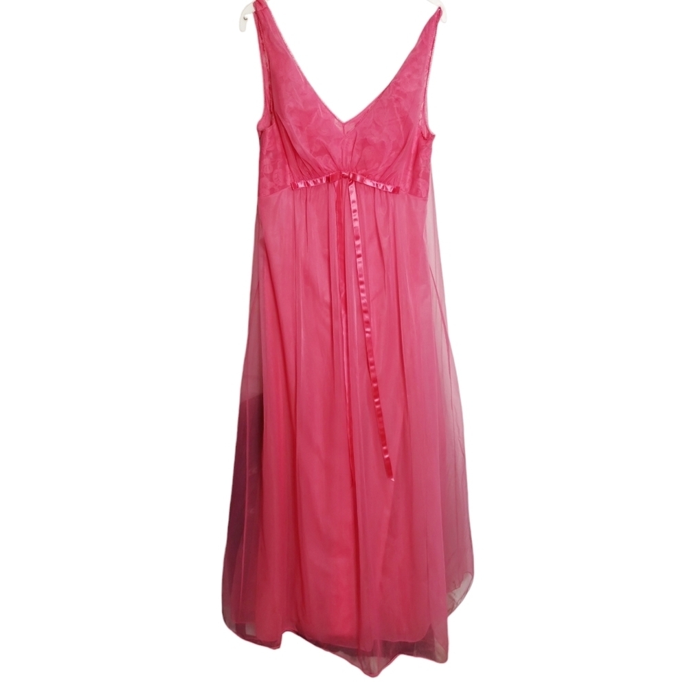 Y2K Vtg VANITY FAIR Women's size 34 Lace‎ Babydoll Gown Whimsical Fairycore